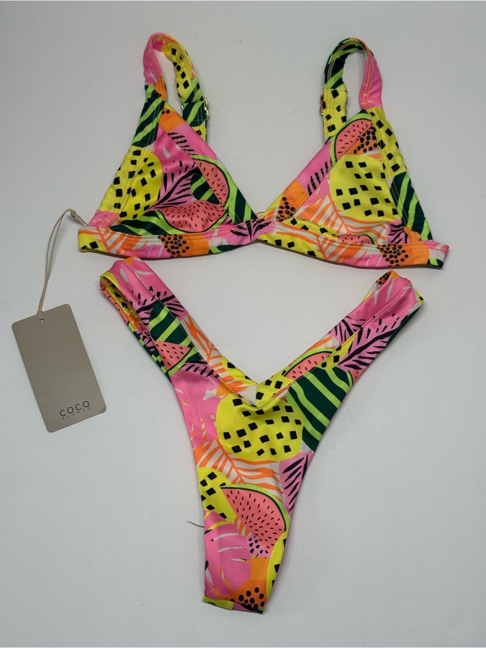 Coco Blanco - New Bananas Amarillo Thong Bikini Set